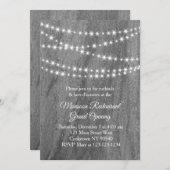 レストラングランドオープニングトゥインクルライト花崗岩 招待状 (正面/裏面)