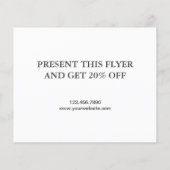 レストラングランドオープニングフライヤー (裏面)