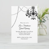 レストラングランドオープンとシャンデリア 招待状 (スタンド正面)