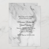 レストラングランドオープン大理石 招待状 (正面/裏面)