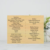 レストランサプライBBQメニュー (スタンド正面)