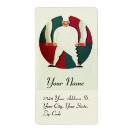 レストランシェフ料理パーティー料理 ラベル