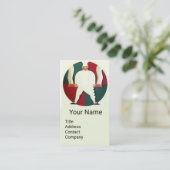 レストランシェフ料理食品、ケータリングモノグラム 名刺 (スタンド正面)