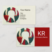 レストランシェフ料理食品、ケータリングモノグラム 名刺 (正面/裏面)