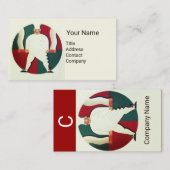 レストランシェフ料理食品、ケータリングモノグラム 名刺 (正面/裏面)