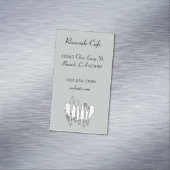 レストランシルバーウェアカスタム磁気カード マグネット名刺 (インサイチュ)