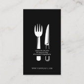 レストランシルバーウェア/ミントグリーン 名刺 (裏面)