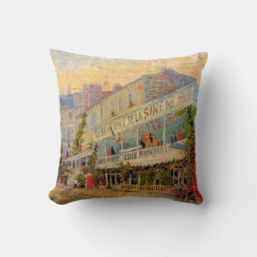 レストランシレーヌアスナエールバイビンセント・ヴァン・ゴッホ クッション (正面)