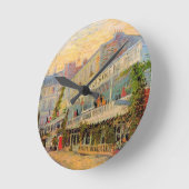 レストランシレーヌアスナエールバイビンセント・ヴァン・ゴッホ ラウンド壁時計 (傾斜)