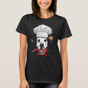 レストランダルマティアンシェフ調理師キッチン料理Pe Tシャツ