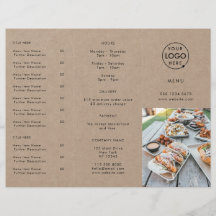 レストランテイクアウト |クラフト素朴テイクアウェイメニュー