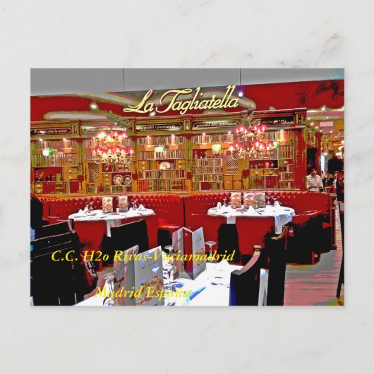 レストランテセントロコマーシャルH2Oデリバスヴァシアマド ポストカード (正面)