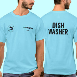 レストランディッシュウォッシャーユニフォームTシャツ オーダーメイド Tシャツ