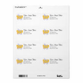 レストランディナーウェアカスタムデザインラベルテンプレート ラベル (フルシート)