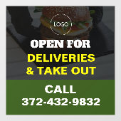 レストランデリバリー詳細ウィンドウ ウィンドウサイン (シート)