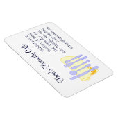 レストランビジネスカードブルーイエローカスタムマグネット マグネット (右側)