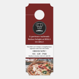 レストランビジネスドアハンガー ドアノブサイン