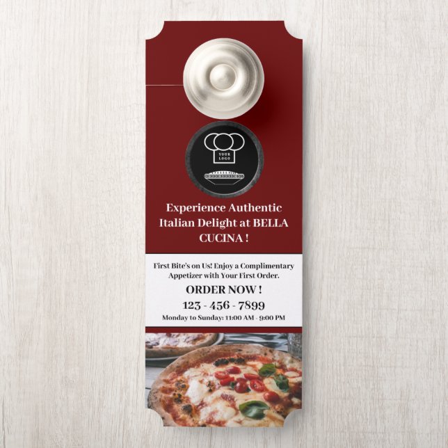 レストランビジネスドアハンガー ドアノブサイン (ノブ)