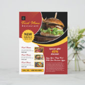 レストランフライヤーテンプレート (スタンド正面)