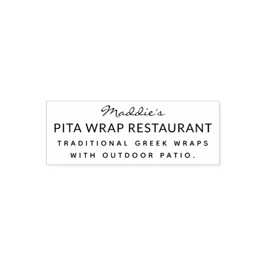 レストランフードスタンプ セルフインキングスタンプ (デザイン)