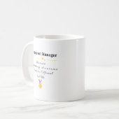 レストランマネージャー コーヒーマグカップ (正面左)