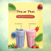 レストランミルクシェイクのプロモーションの前広告 ウィンドウサイン (シート3)