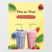 レストランミルクシェイクのプロモーションの前広告 ウィンドウサイン (シート)