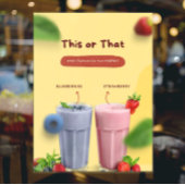 レストランミルクシェイクのプロモーションの前広告 ウィンドウサイン