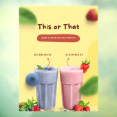 レストランミルクシェイクのプロモーションの前広告 ウィンドウサイン (シート3)