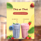 レストランミルクシェイクのプロモーションの前広告 ウィンドウサイン (シート2)