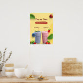 レストランミルクシェイクのプロモーションの前広告 ポスター (キッチン)