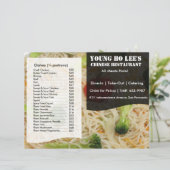 レストランメニューフライヤー (スタンド正面)