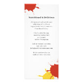 レストランメニューQRコードカスタム ラックカード (裏面)