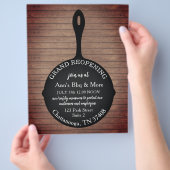 レストランリオープニングスキレットウッド チラシ (手)