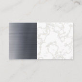 レストランロゴ |メタリック大理石 名刺 (裏面)