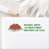 レストラン中国のゼネラルTsoのチキンアドレス ラベル (インサイチュ)