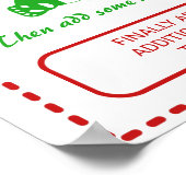 レストラン中国のテイクアウトメニューカスタム文字 ポスター (角)