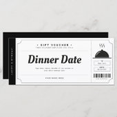 レストラン予約ギフト伝票証明書 (正面/裏面)