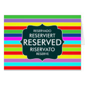 レストラン予約テーブル記号文字ストライプ記号 (正面横)