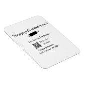 レストラン名スキャンQRメニュー追加連絡詳細n マグネット (右側)