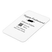 レストラン名スキャンQRメニュー追加連絡詳細n マグネット (左側)