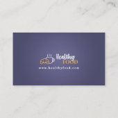 レストラン名刺、フードサービスマーケティング 名刺 (裏面)