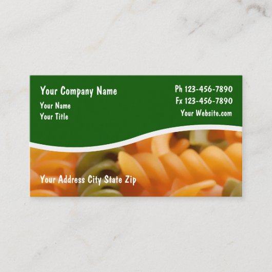 レストラン名刺 名刺 (正面)