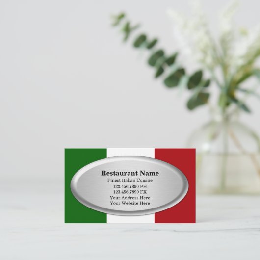 レストラン名刺 名刺 (スタンド正面)