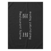 レストラン名黒白ここにロゴ テーブルクロス (正面)