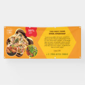レストラン特別メニューのカスタムバナー 横断幕 (横)