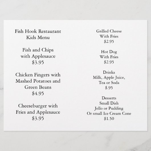 レストラン用品キッズメニュー着色パック (正面)