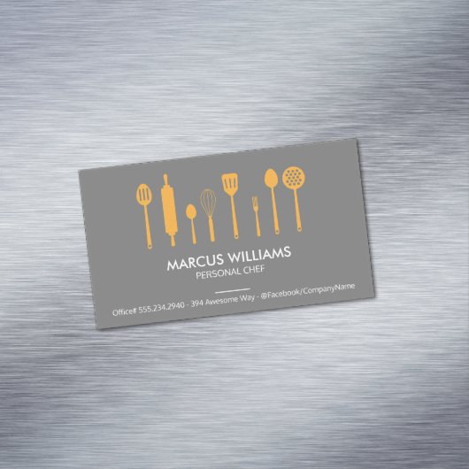 レストラン用品 |エグゼクティブシェフ マグネット名刺 (インサイチュ)