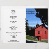 レストラン用品、カントリー・サイド・メニュカスタマイズー! (正面/裏面)