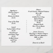 レストラン用品、カントリー・サイド・メニュカスタマイズー! (裏面)